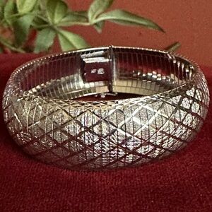 925 starling Silver Textured Bracelet